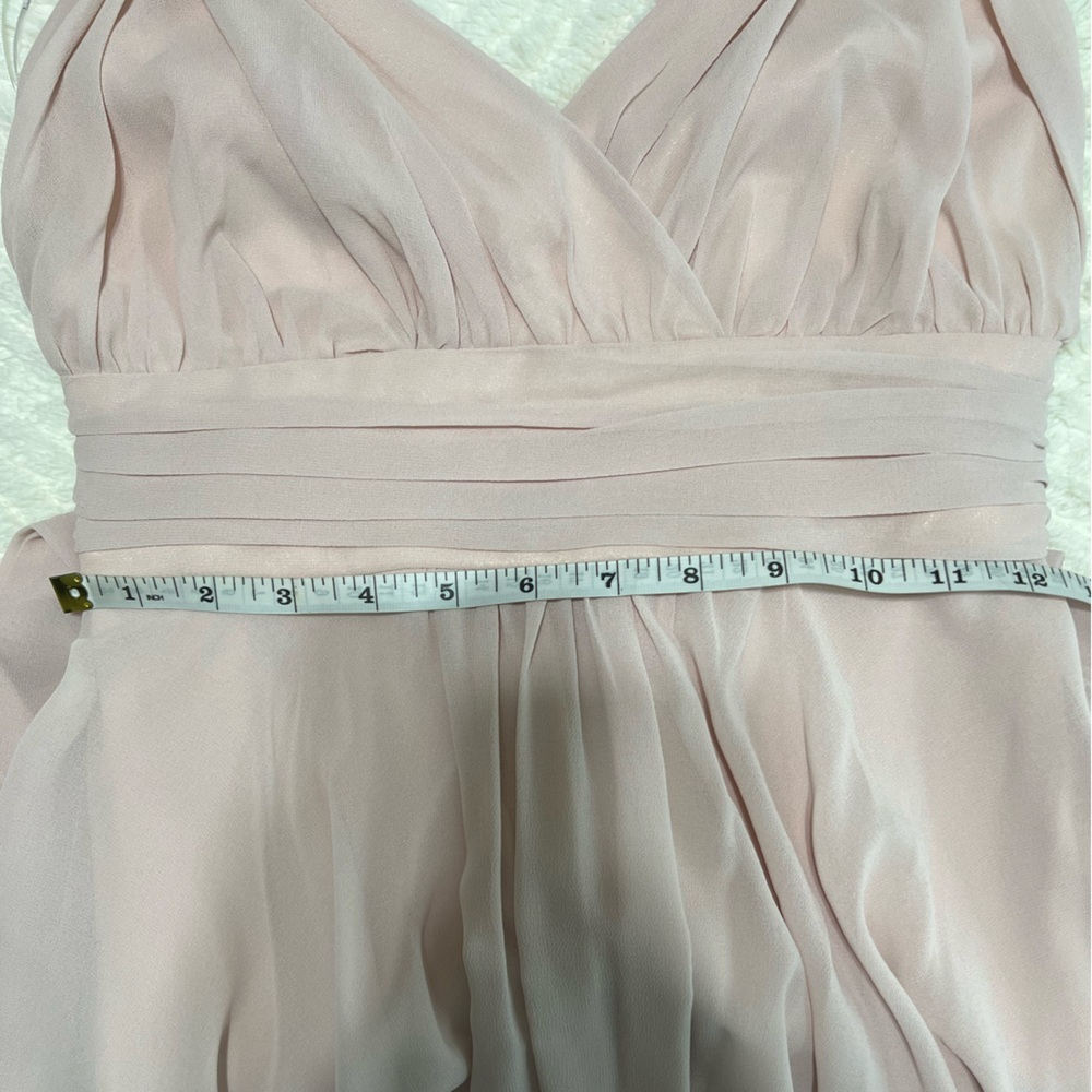 Lulus Carte Blanche Blush Pink Maxi Dress Rope Strap Formal Bridesmaid S - Picture 15 of 15